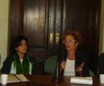 Legisladora Rocío Sanchez Andía y la Relatora Raquel Rolnik 