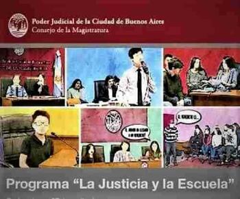 Programa La Justicia y la Escuela FOTO: WEB
