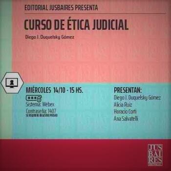  Libro “Curso de Ética Judicial” FOTO: WEB