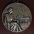 Medalla Conmemorativa de la colocación de la piedra fundamental del Palacio de Justicia. Coleccion Dr.Javier García Elorrio
