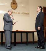 Juramento del Defensor Público Oficial Santiago Marino Aguirre