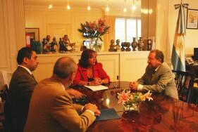 Reunion de la Dra Garre con el Ministro de Gobierno de la Provincia de Misiones, Jorge Franco 