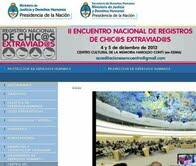 II Encuentro Nacional de Registros de Chicos Extraviados. II Encuentro Nacional de Registros de Chicos Extraviados.