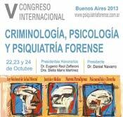 V Congreso Internacional de Criminología, Psicología y Psiquiatría Forense V Congreso Internacional de Criminología, Psicología y Psiquiatría Forense