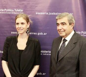 Dres. Yael Bendel y Norberto Garrote FOTO: AGTCABA Dres. Yael Bendel y Norberto Garrote FOTO: AGTCABA