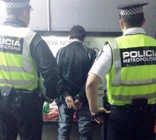 Detención FOTO: Policía Metropolitana Detención FOTO: Policía Metropolitana