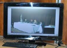 Equipo para videoconferencia.Foto:PJN Equipo para videoconferencia.Foto:PJN