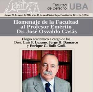 Homenaje al Dr. José Osvaldo Casás Homenaje al Dr. José Osvaldo Casás