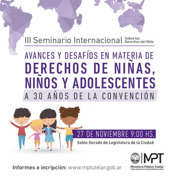Seminario Internacional FOTO: MPTCABA Seminario Internacional FOTO: MPTCABA