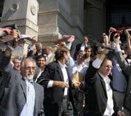 "Corbatazo frente a Tribunales” "Corbatazo frente a Tribunales”