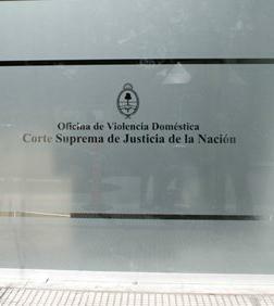 Oficina de Violencia Doméstica FOTO: CSJN Oficina de Violencia Doméstica FOTO: CSJN